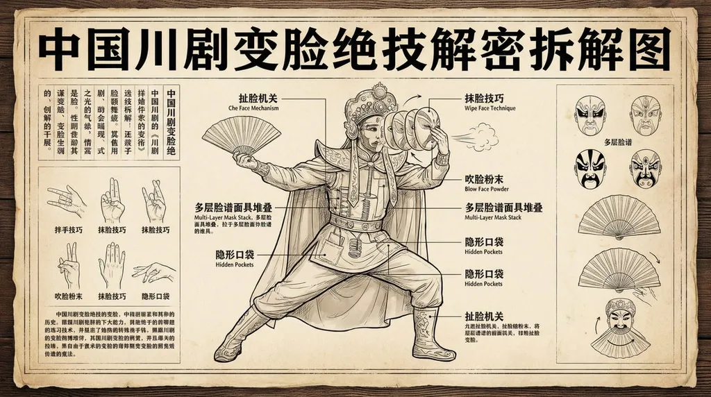 川剧变脸解密拆解图
