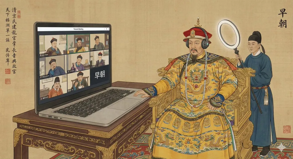 早朝了开个视频会议先