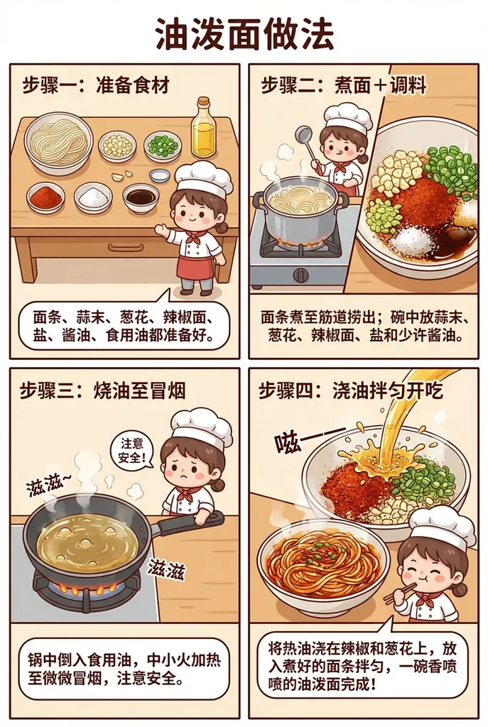 油泼面宫格漫画图