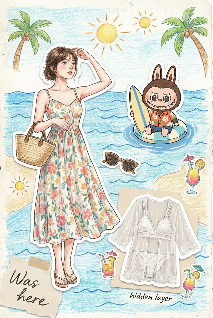 清新蓝色手账
