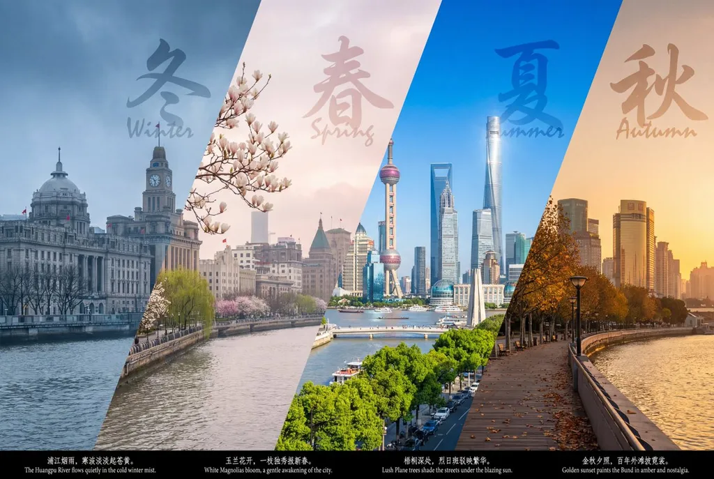 景点四季变化